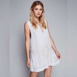 Free People Love Story Beaded Dress Sz. XS Boho Gatsby 20s Hippie Resort